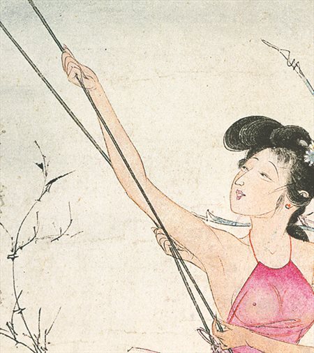 洛隆县-胡也佛的仕女画和最知名的金瓶梅秘戏图